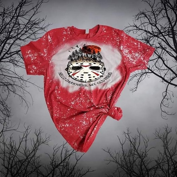 Handmade Distressed Jason Friday The 13th Tee - Picture 1 of 1